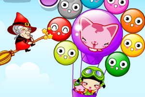 小黑花花气球泡泡