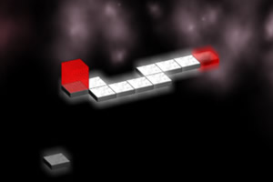 红积木走白瓷砖