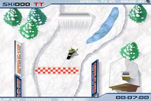 冬日极限滑雪车