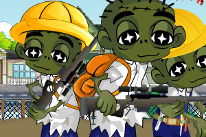 可爱僵尸保卫学校