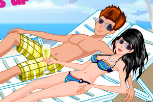 海滨度假小夫妻