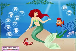 美人鱼公主拍照