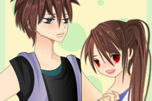 装扮可爱小情侣