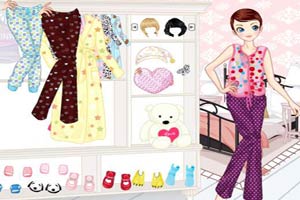 可爱女生的睡衣