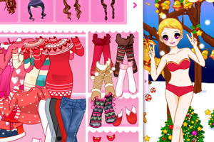 小女孩的圣诞节