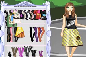 秋季时尚图案套裙