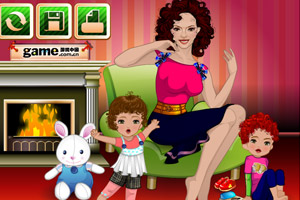 妈咪与双胞胎换装