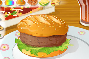 设计美味汉堡包