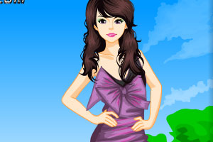 炫丽色彩连衣裙