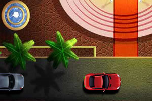 豪华宾馆停车场