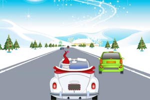 圣诞老人开汽车