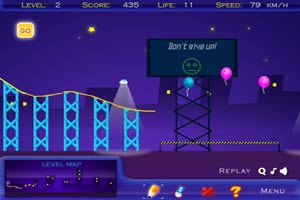 特技自行车画线