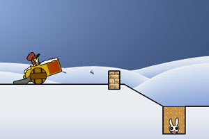 炸死长耳兔雪地版