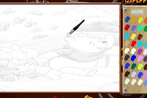 小熊维尼填颜色