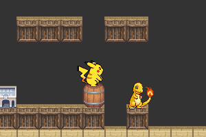 皮卡丘和小火龙