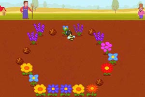 农场辛劳的蜜蜂