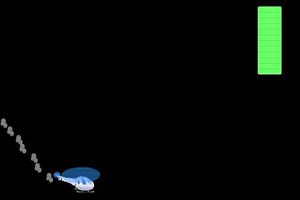 直升机穿越绿带