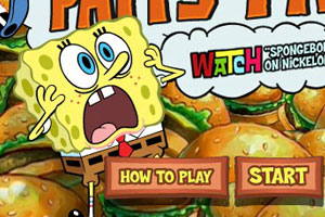 海绵宝宝踩汉堡