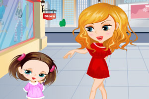 美丽妈妈可爱女儿