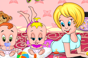 照顾调皮双胞胎