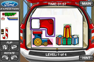 塞满汽车后备箱