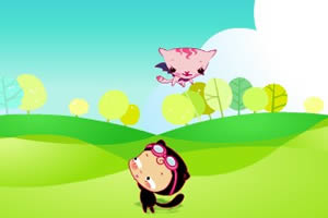 小黑花花抢糖果