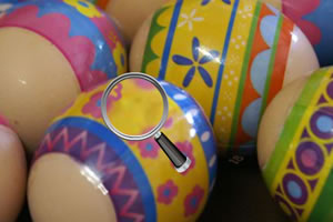 鸡蛋壳上找数字