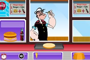 大力水手汉堡店