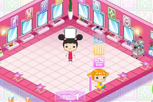 大头娃娃剪头发