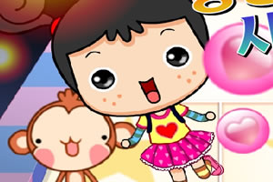 大头娃娃跳房子