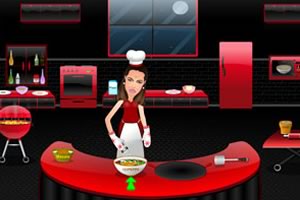 新娘为老公做比萨