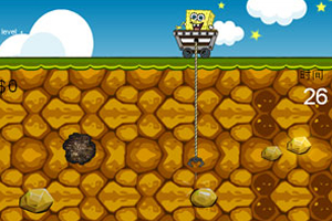 海绵宝宝挖黄金