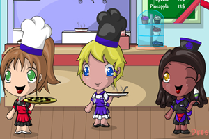 披萨店招待装扮