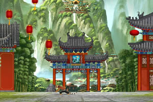 功夫熊猫小虎攀爬