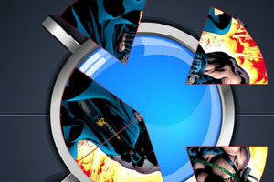 蝙蝠侠扇形拼图