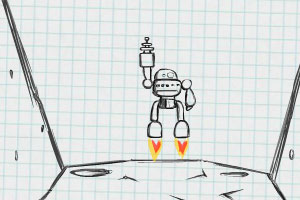 纸上机器人防御战