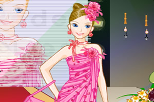 夏日红裙MM换装