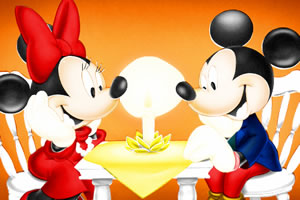 米奇和米妮填颜色