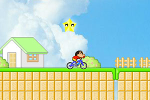 蜡笔小新骑自行车