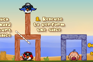 切割愤怒的小鸟2选关版