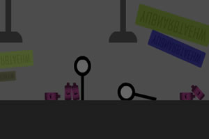 被囚禁的独脚火柴人