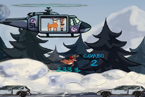 直升机上扔小鹿