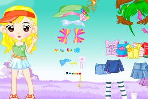 可爱的大眼女生