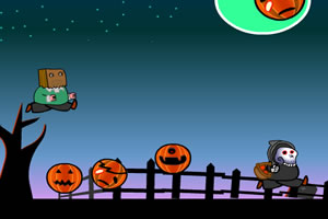 方块头收集南瓜