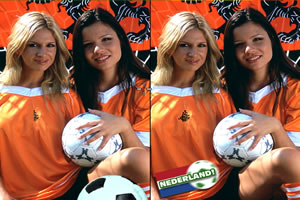 足球宝贝找不同