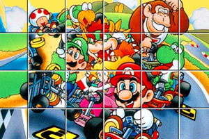 马里奥赛车旋转拼图