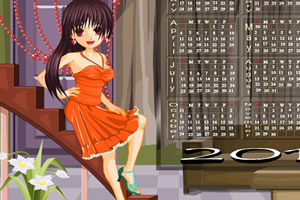 日历女生