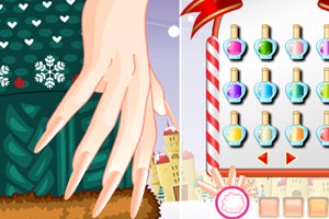 炫彩圣诞美甲