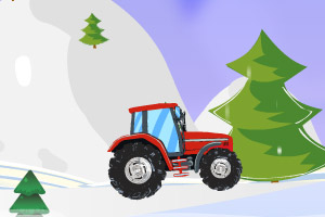 圣诞节拖拉机