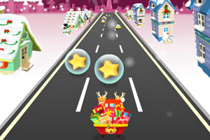 疯狂圣诞老人赛车无敌版